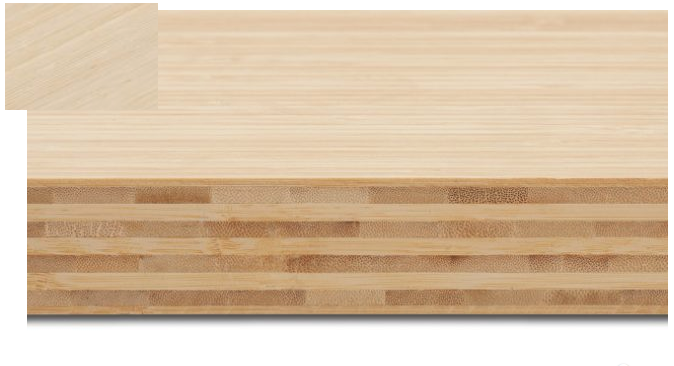 Sivupuristettu bambulevy PLUS – 9-kerroksinen, luonnollinen sävy, kuva 1